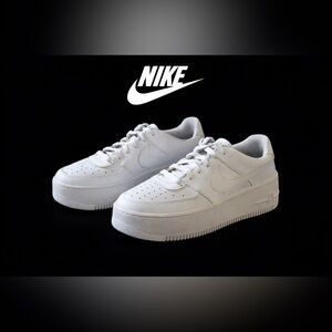 Nike Air Force 1 Sage Low White Platform Sneakers Women’s 11